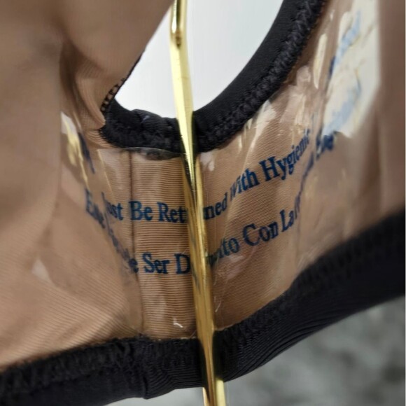 Shade & Shore V-Wire Plunge Cheeky One Piece Swimsuit Sz S (4-6) - Picture 8 of 15